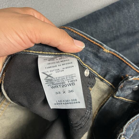 Wrangler Retro Jeans Mens 33X36 Blue Relaxed Bootcut Denim Cowboy Western Rodeo - Picture 5 of 8